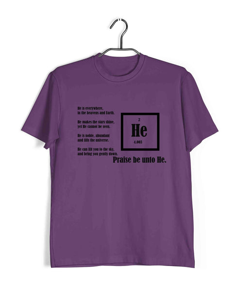 Chemistry Sarcastic Praise Helium Science Nerd Casual Graphic Printed T-Shirt for Men